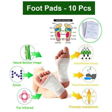 Load image into Gallery viewer, Cleansing Detox Foot Pads, Ginger & salt Foot Patch - 10pcs (Free Size, White)