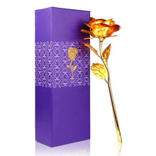 Load image into Gallery viewer, Artificial Golden Rose with Gift Box (10 inches)