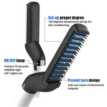 Load image into Gallery viewer, Beard & Hair Straightener Comb