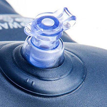 Load image into Gallery viewer, Velvet Soft Comfortable Air Inflatable Travel Pillow for Family Tour Children Babies - Blue