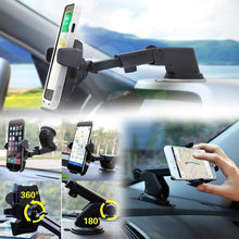 Load image into Gallery viewer, Adjustable Car Mount Universal Phone Holder with 360 Degrees Rotation for All Smartphones (Multicolour)