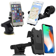 Load image into Gallery viewer, Adjustable Car Mount Universal Phone Holder with 360 Degrees Rotation for All Smartphones (Multicolour)