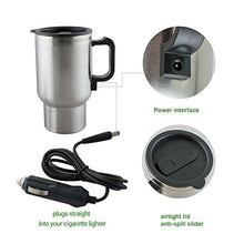 Load image into Gallery viewer, Car Charging Electric Kettle Mug (Silver)