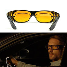 Load image into Gallery viewer, Men Night Vision Driving Anti Glare Eyeglasses HD Vision Wrap Arounds Glasses