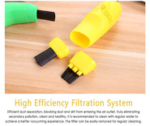 Load image into Gallery viewer, USB Computer Mini Vacuum Cleaner, Car Vacuum Cleaner