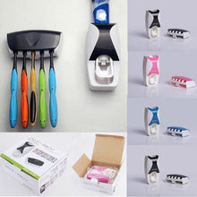 Load image into Gallery viewer, Automatic Toothpaste Dispenser &amp; Tooth Brush Holder with Toothbrush
