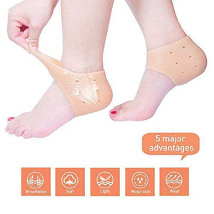 Your Brand Rich N Royal Moisturizing Skin Softening Silicone Gel Sleeve for Dry Cracked Heel Repair (Multicolour)