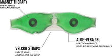 Load image into Gallery viewer, Cold Eye Mask with Stick-on Straps (Green)
