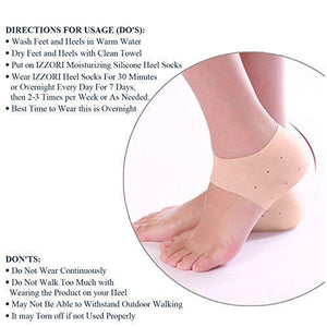 Your Brand Rich N Royal Moisturizing Skin Softening Silicone Gel Sleeve for Dry Cracked Heel Repair (Multicolour)