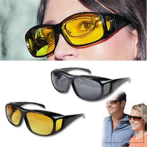 Men Night Vision Driving Anti Glare Eyeglasses HD Vision Wrap Arounds Glasses