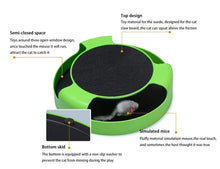 Load image into Gallery viewer, Cat Interactive Toys with a Running Mice and a Scratching Pad,Catch the Mouse,Cat Scratcher Catnip Toy
