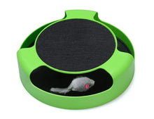 Load image into Gallery viewer, Cat Interactive Toys with a Running Mice and a Scratching Pad,Catch the Mouse,Cat Scratcher Catnip Toy
