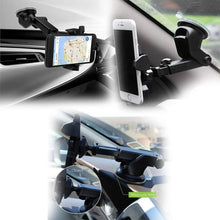 Load image into Gallery viewer, Adjustable Car Mount Universal Phone Holder with 360 Degrees Rotation for All Smartphones (Multicolour)
