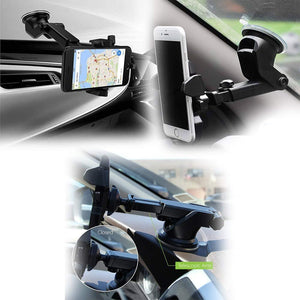 Adjustable Car Mount Universal Phone Holder with 360 Degrees Rotation for All Smartphones (Multicolour)