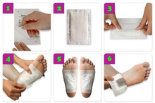 Load image into Gallery viewer, Cleansing Detox Foot Pads, Ginger &amp; salt Foot Patch - 10pcs (Free Size, White)
