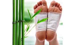 Cleansing Detox Foot Pads, Ginger & salt Foot Patch - 10pcs (Free Size, White)