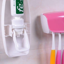 Load image into Gallery viewer, Automatic Toothpaste Dispenser &amp; Tooth Brush Holder with Toothbrush
