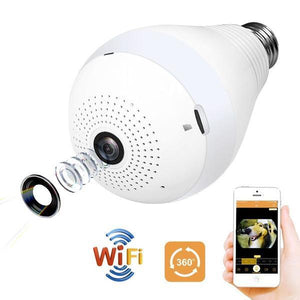 Panoramic Camera Light Bulb (WiFi Wireless Smart spy Bulb)